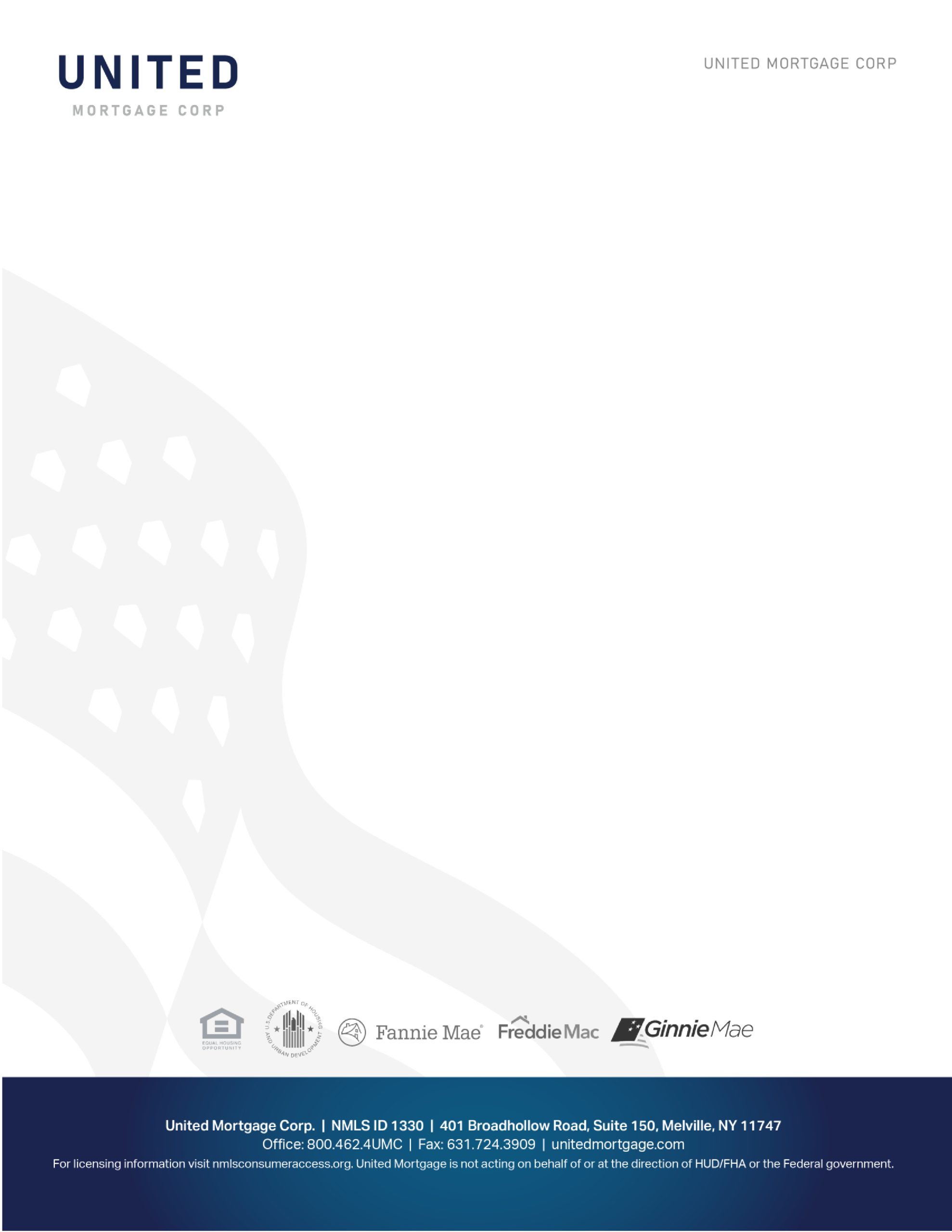 United Mortgage Letterhead