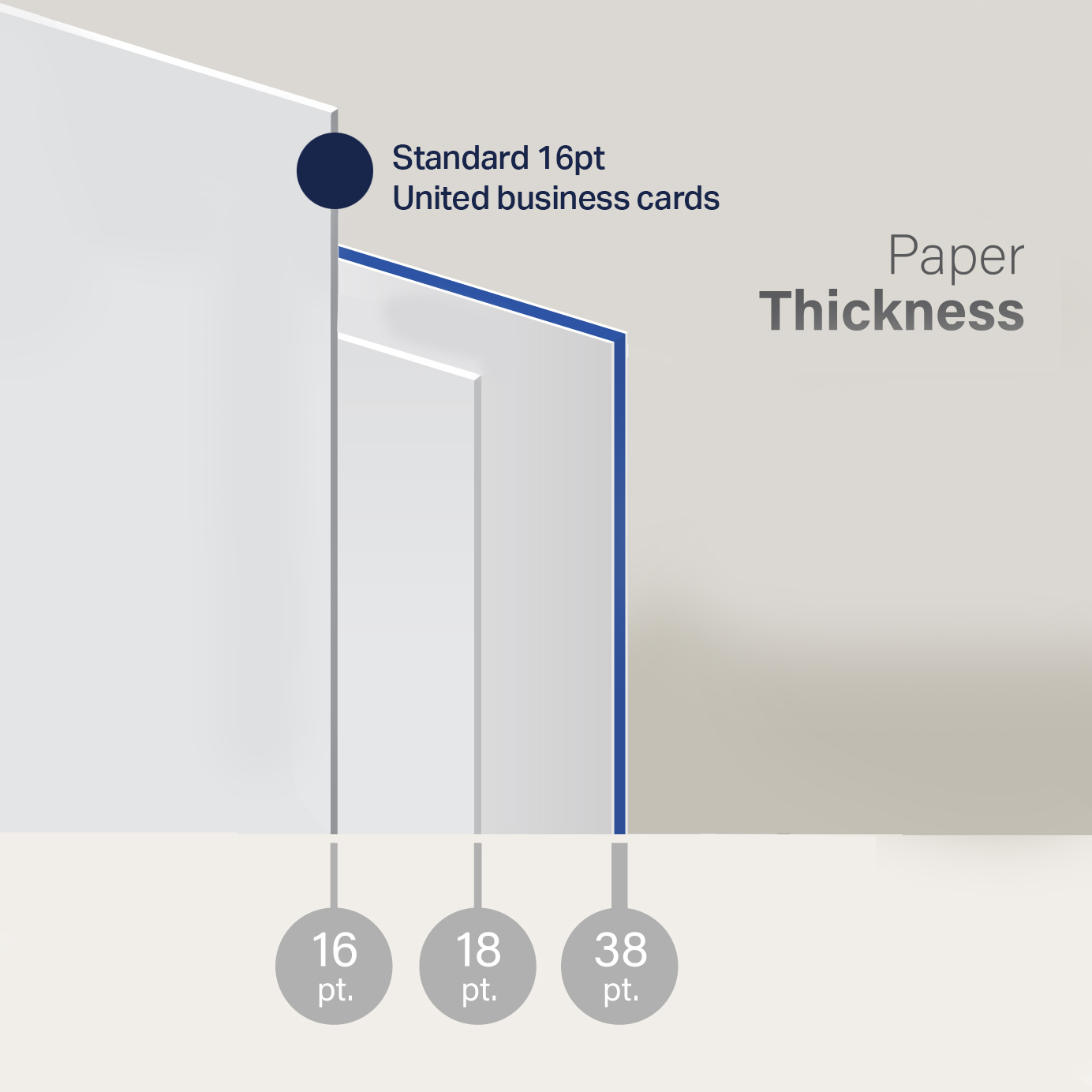 Business Card Thickness Examples