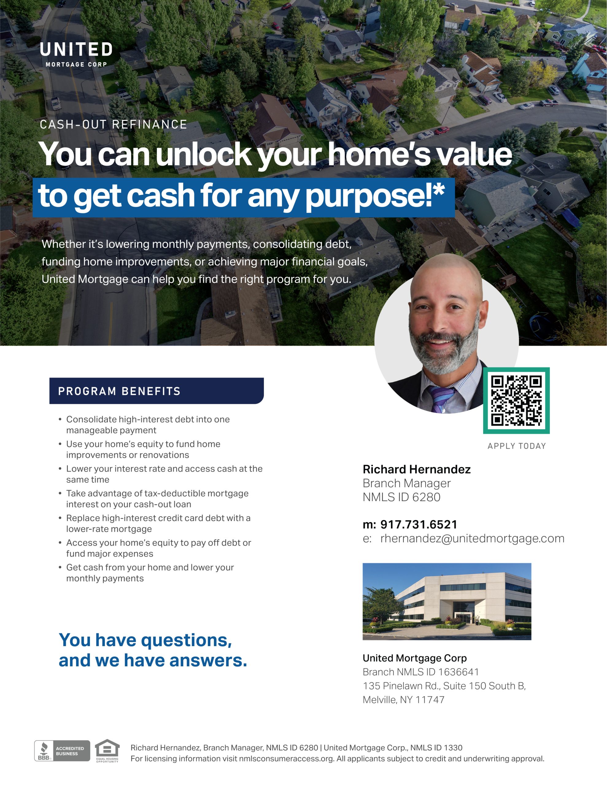Cash Out Refinance Flyer