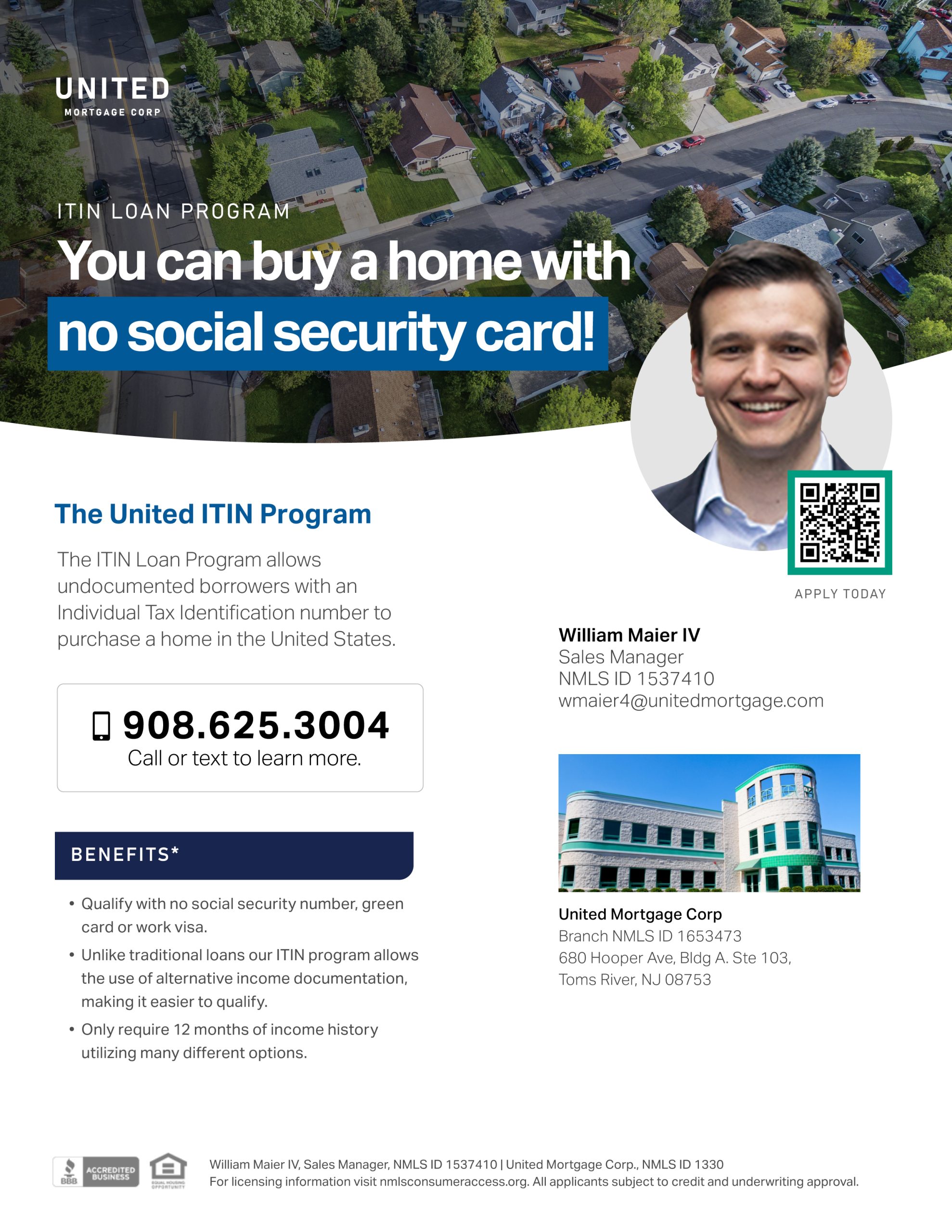 ITIN Loan Program Flyer