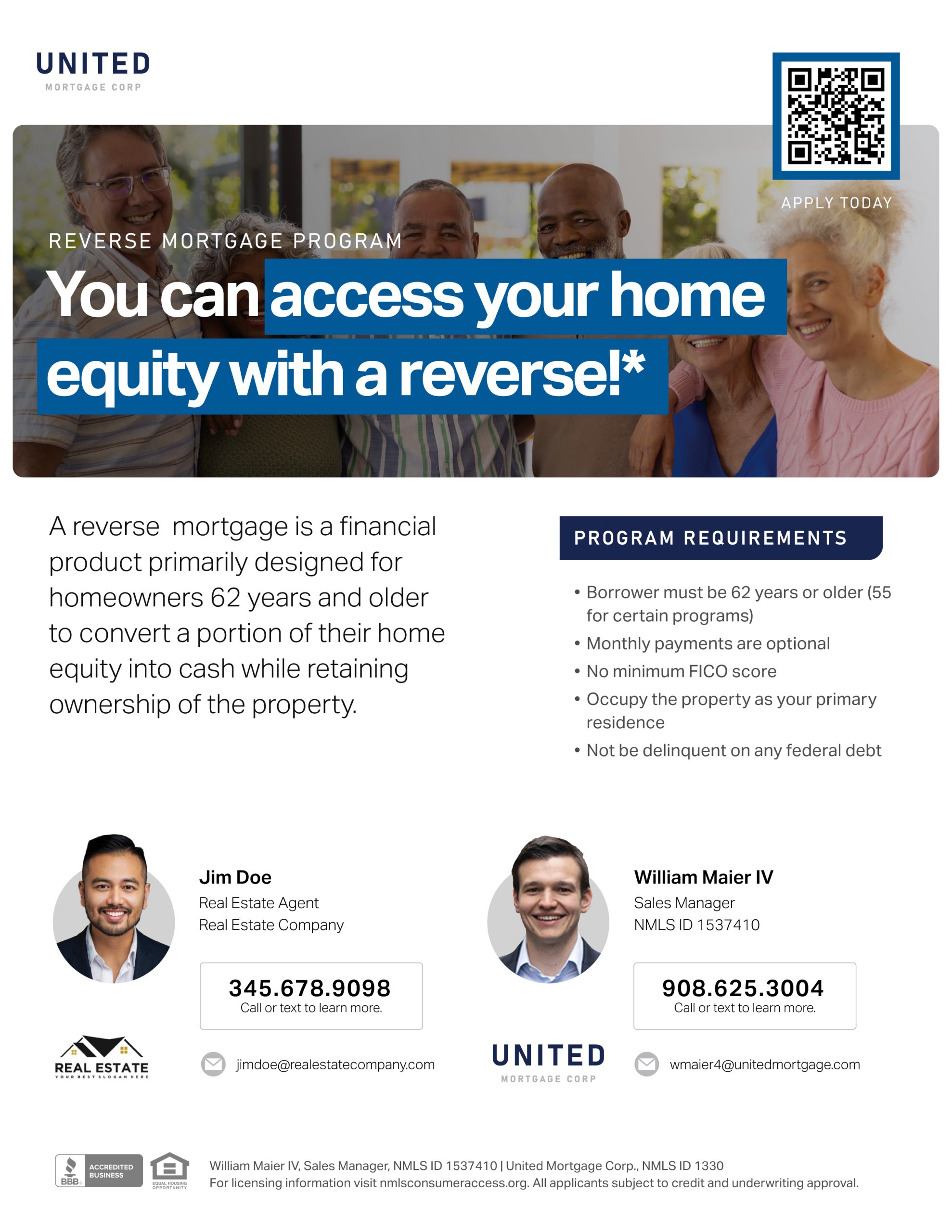 Reverse Mortgage Cobrand Flyer