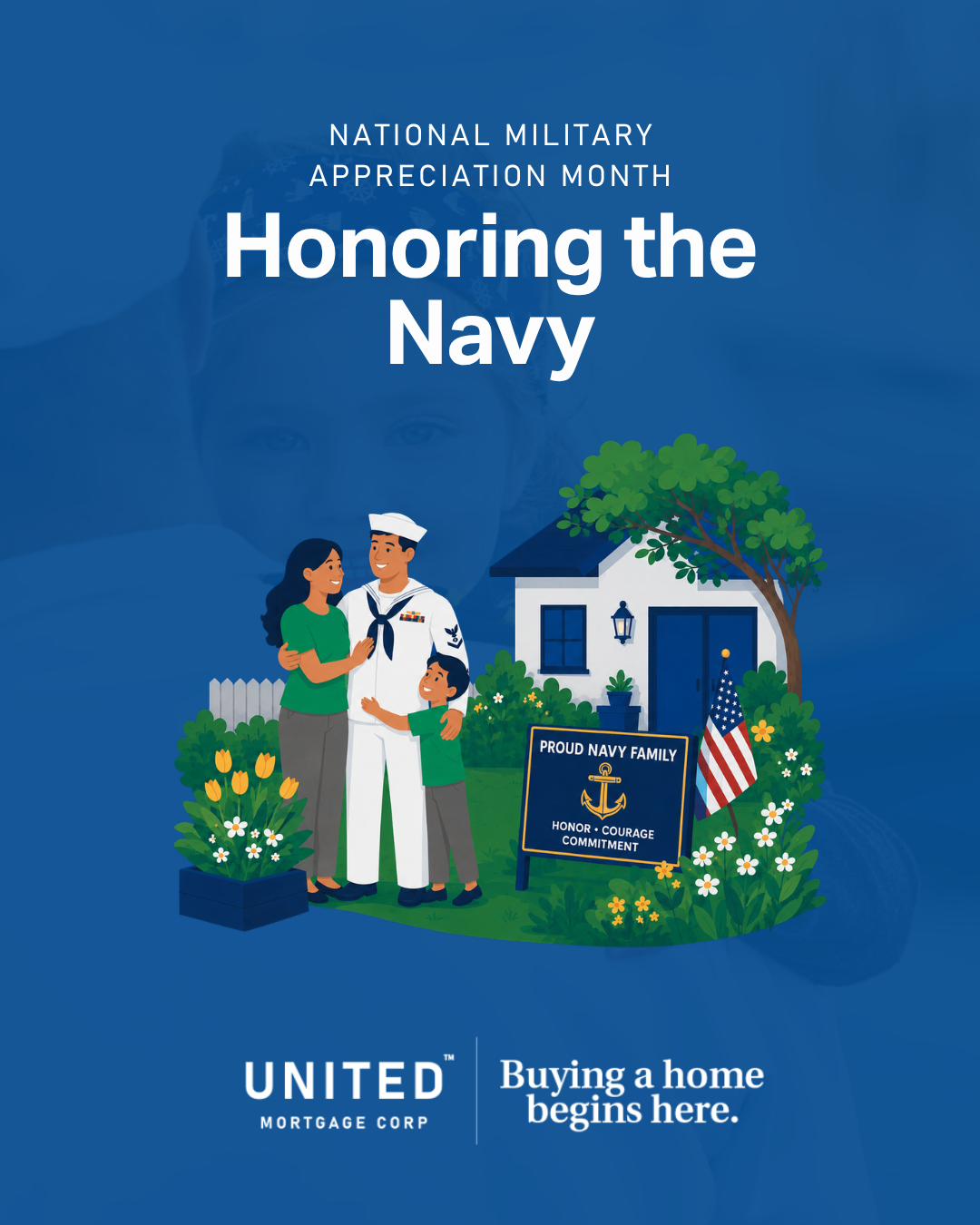 Navy Holidays Template